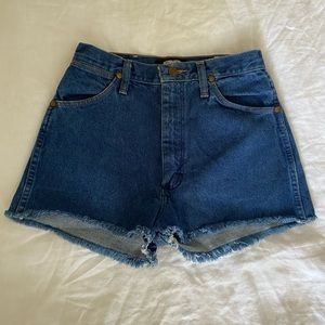 Vintage Wrangler denim shorts from Reformation